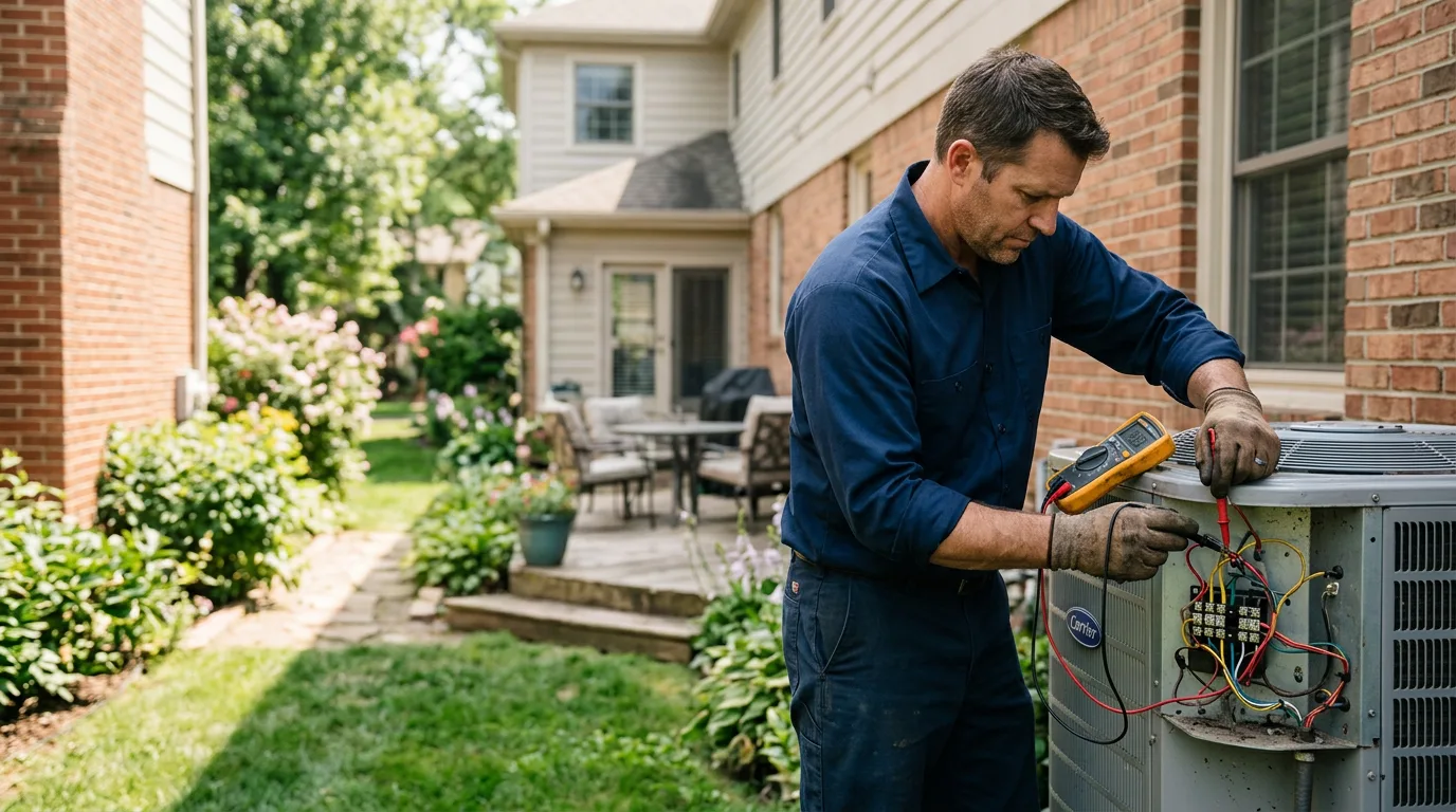 HVAC technician working near Thaxton, VA